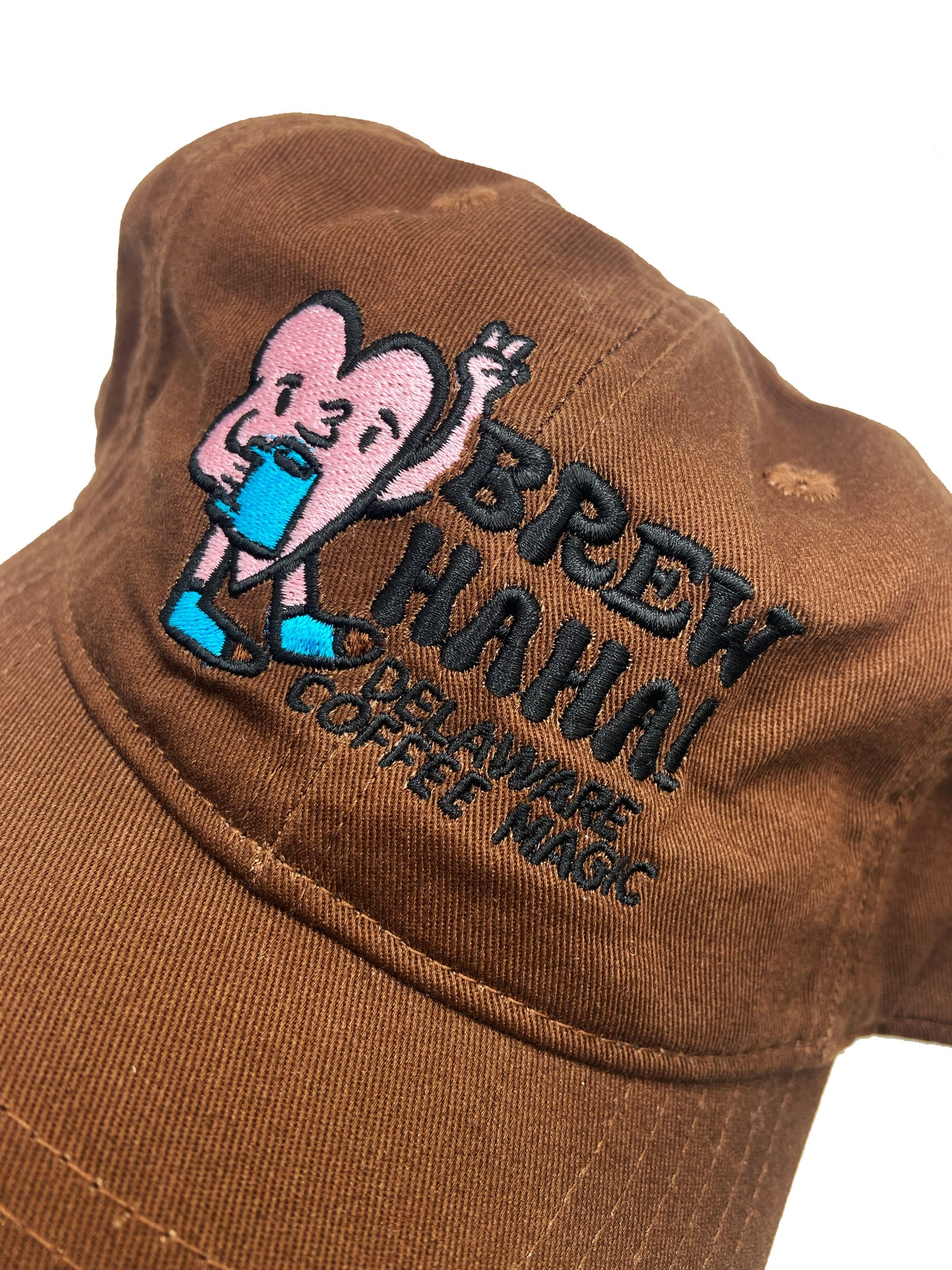 Heart Friend Dad Hat in Brown